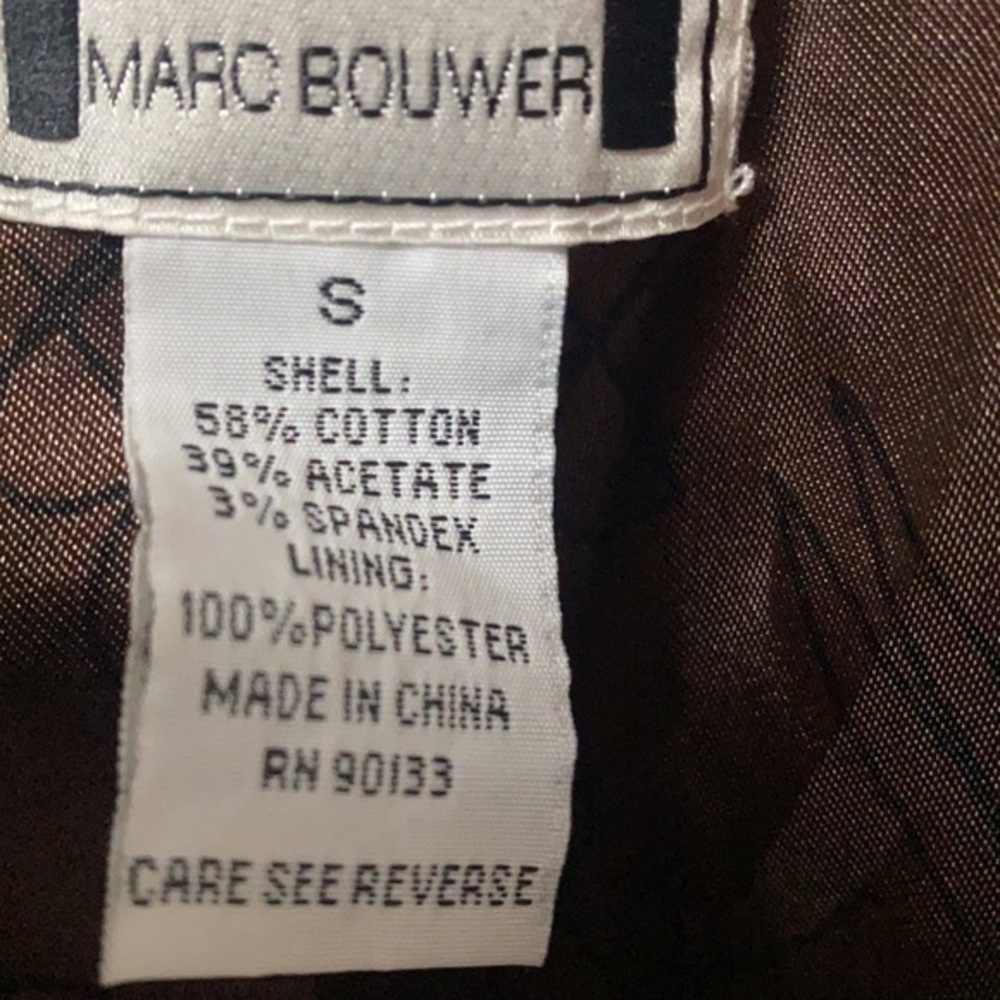 Marc Bouwer Black Short waist Women’s jacket 58/39/3 cotton/acetate/spandex W21 - Picture 4 of 16